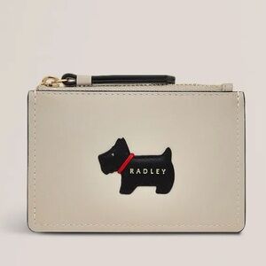 NWT 🆕 HERITAGE RADLEY SMALL ZIPTOP COIN PURSE PUMICE